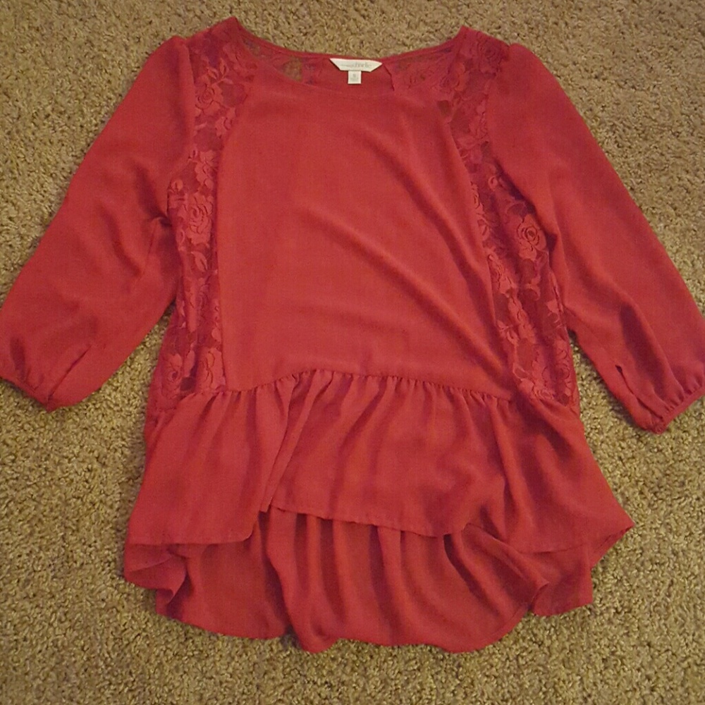 Red blouse