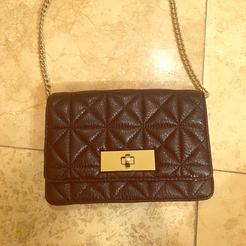 Quilted black Kate Spade Crossbody