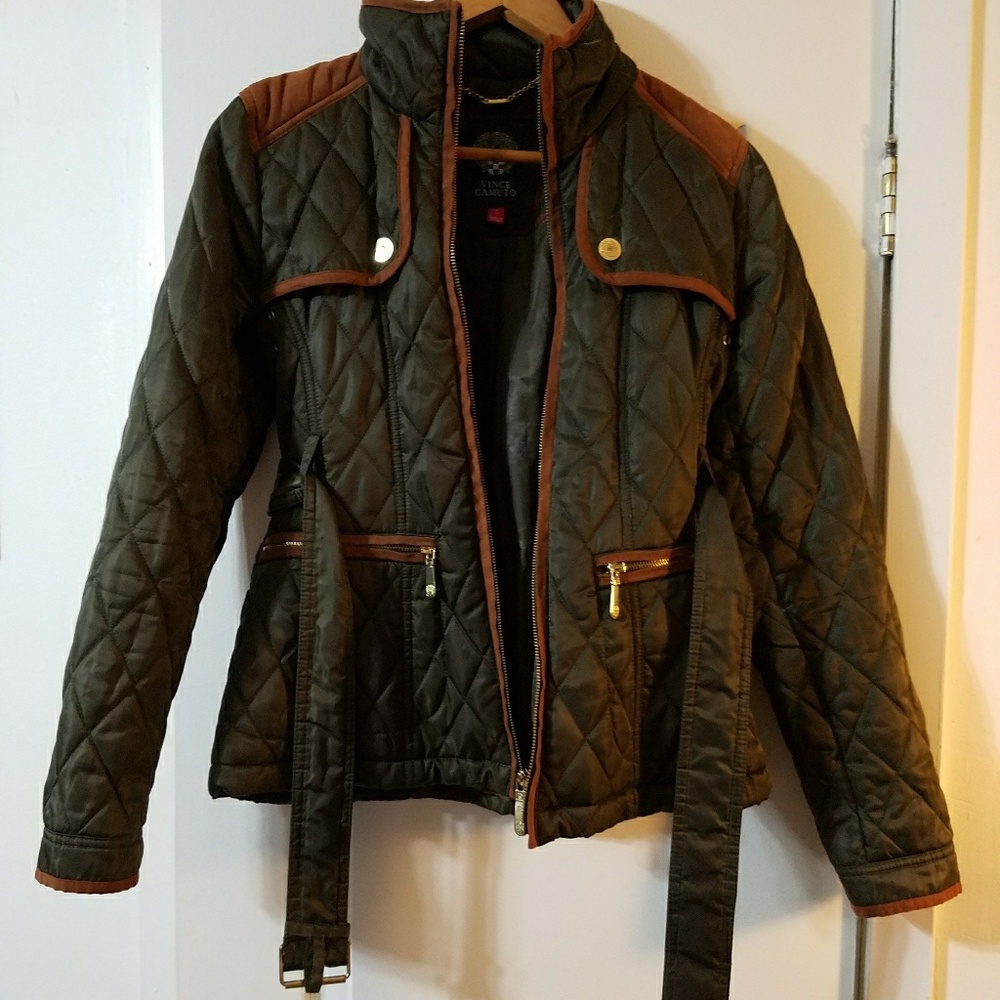 Vince Camuto Green Quilted Jacket