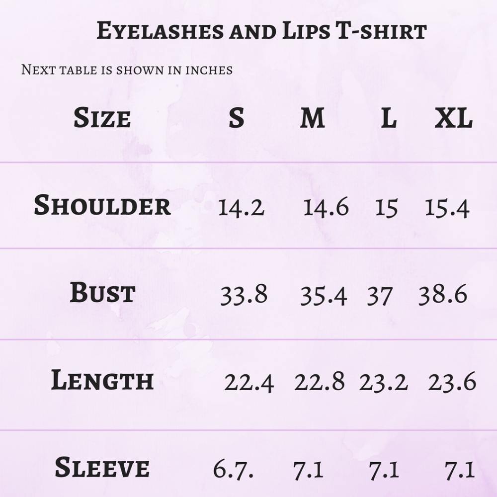 LAST 1️⃣ Eyelashes and Lips Black T-shirt - Picture 2 of 2