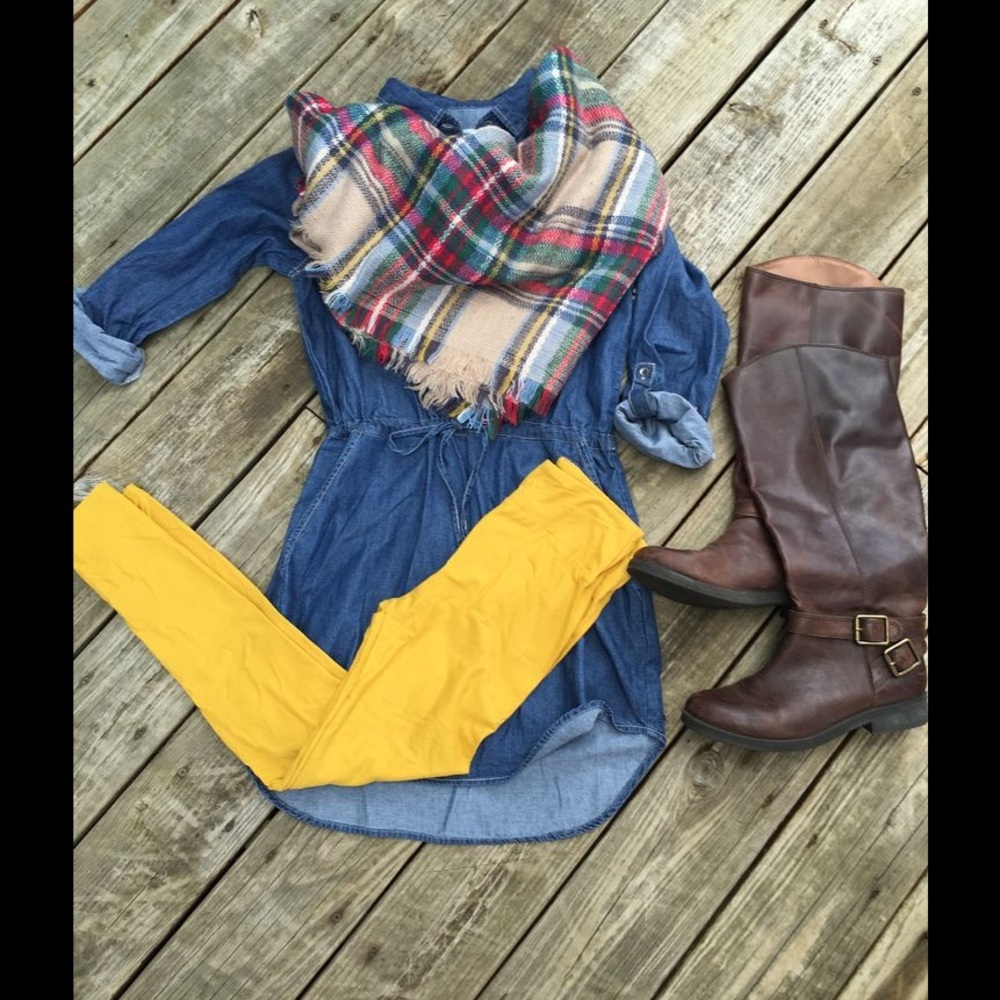 Mustard Yellow Warm Leggings