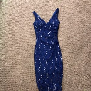 Royal blue sparkly dress