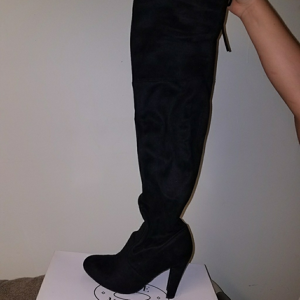 pair of knee-high boots