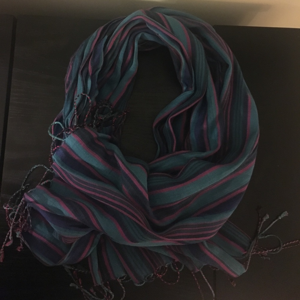French connection striped scarf