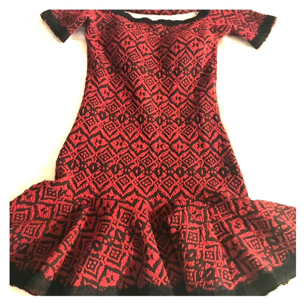 Red and black fancy dress
