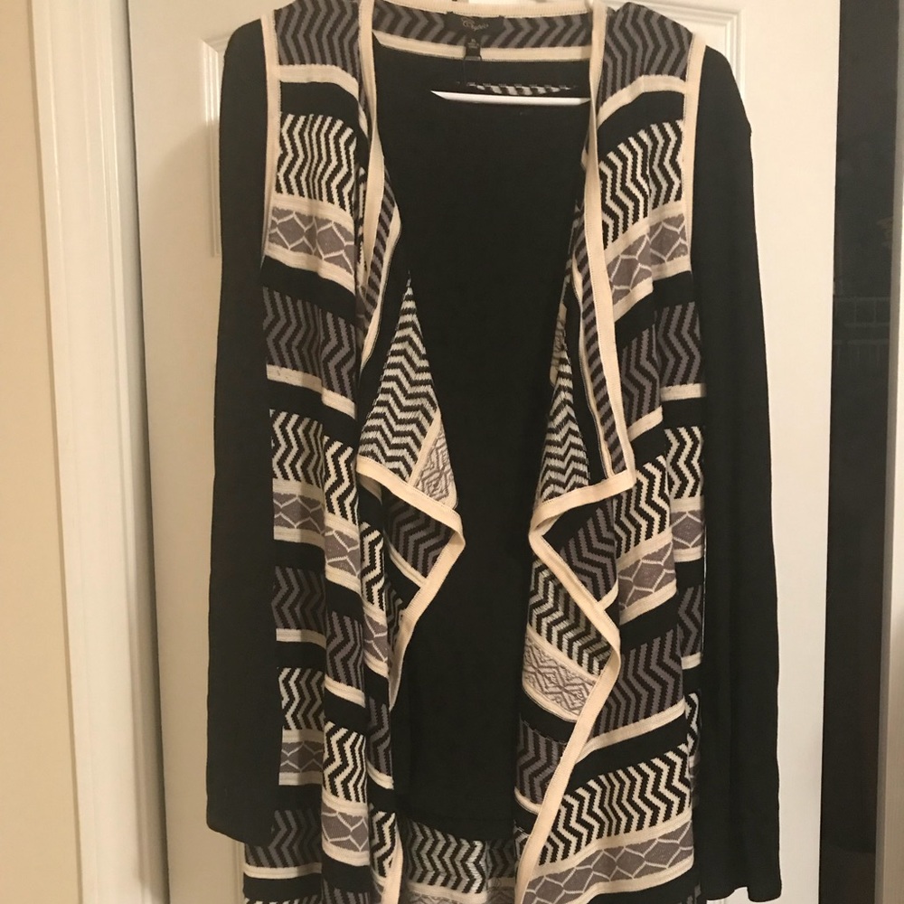 Cupio long sweater vest. Cream, beige , black XL