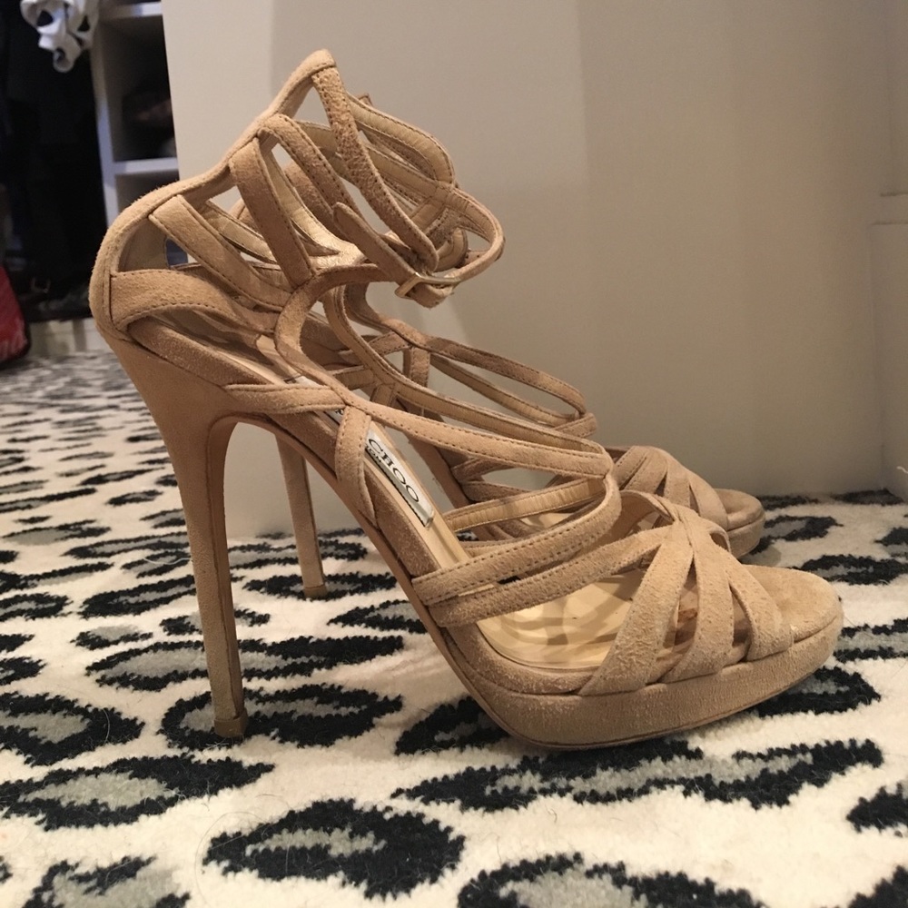 Jimmy Choo's suede nude Ontario
