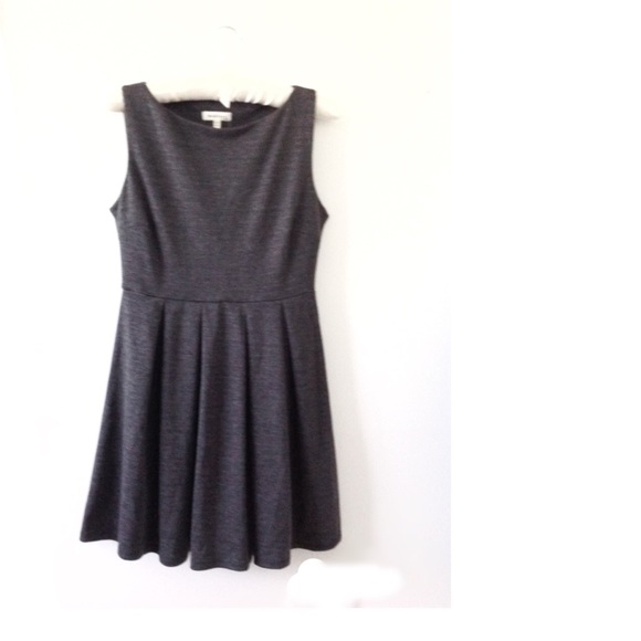 Monteau Dresses & Skirts - NWOT Monteau LA Grey Skater Sleeveless Mini Dress
