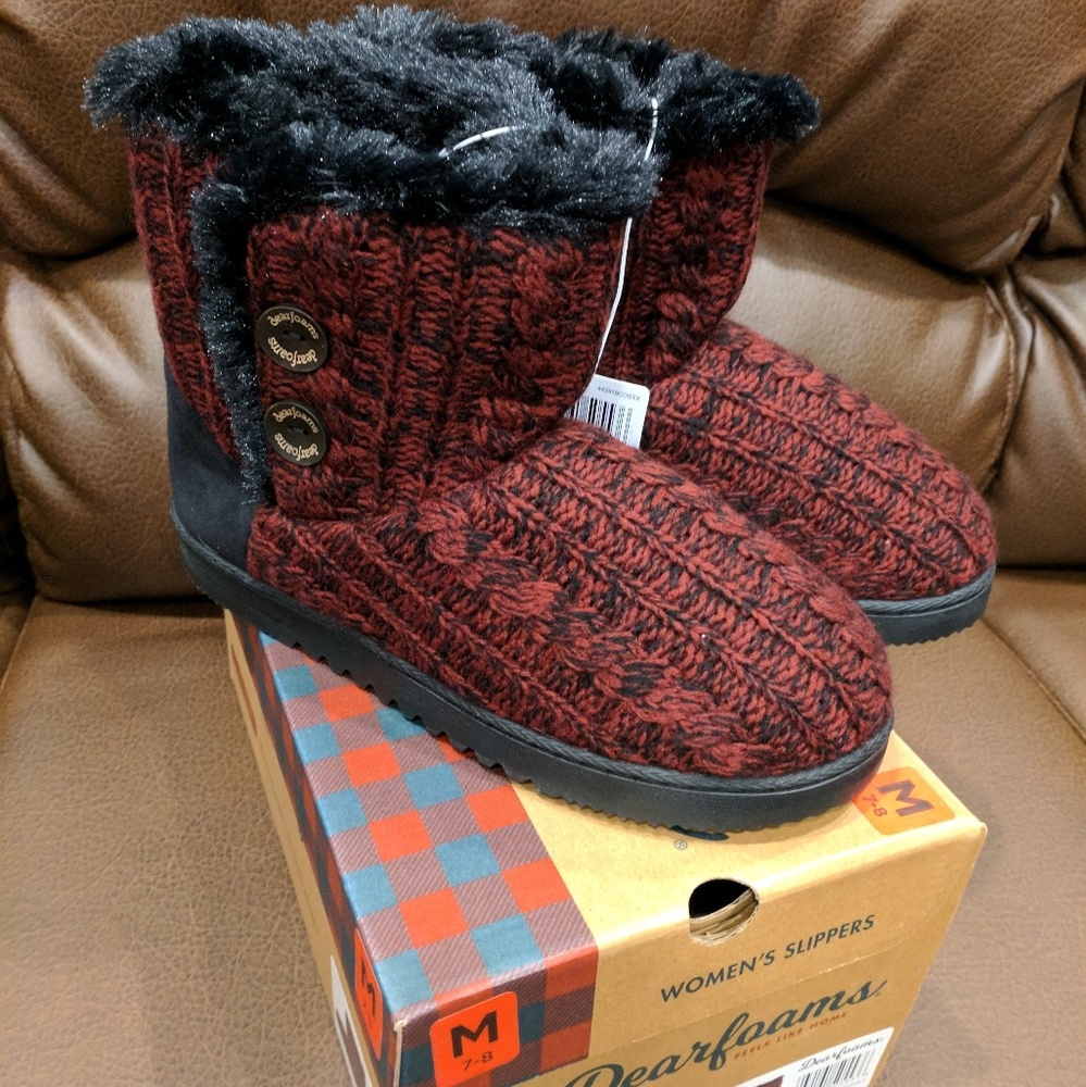 WOMEN DEARFOAMS SWEATER BOOTS