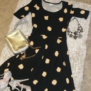 Black fit n flare lularoe Nicole Black fit n flare lularoe Nicole