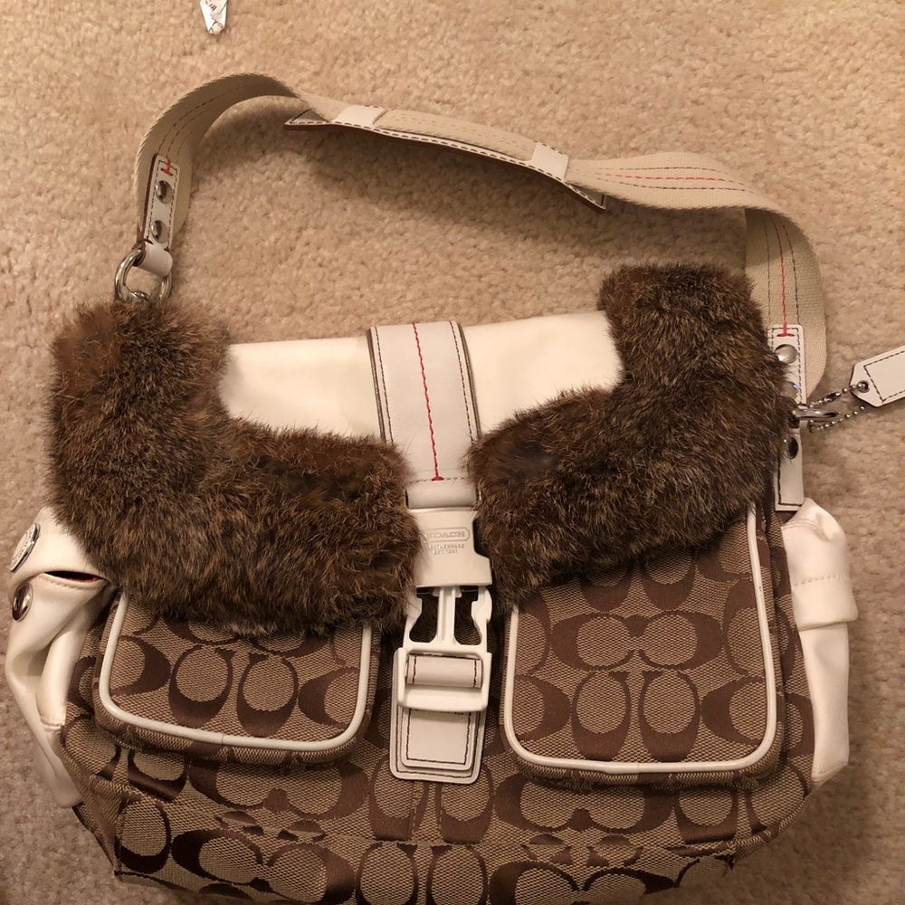 Coach fur purse