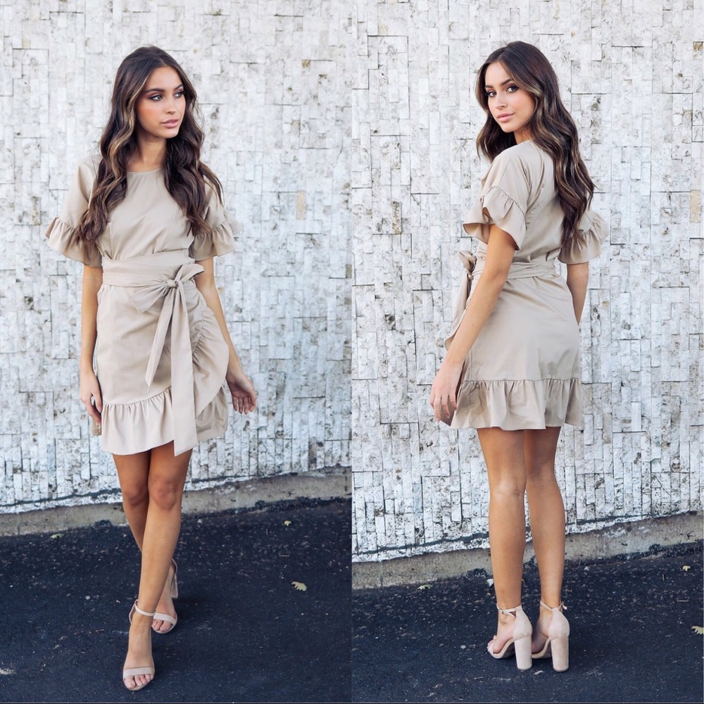 🆕Ruffle Wrap Dress - Picture 4 of 5