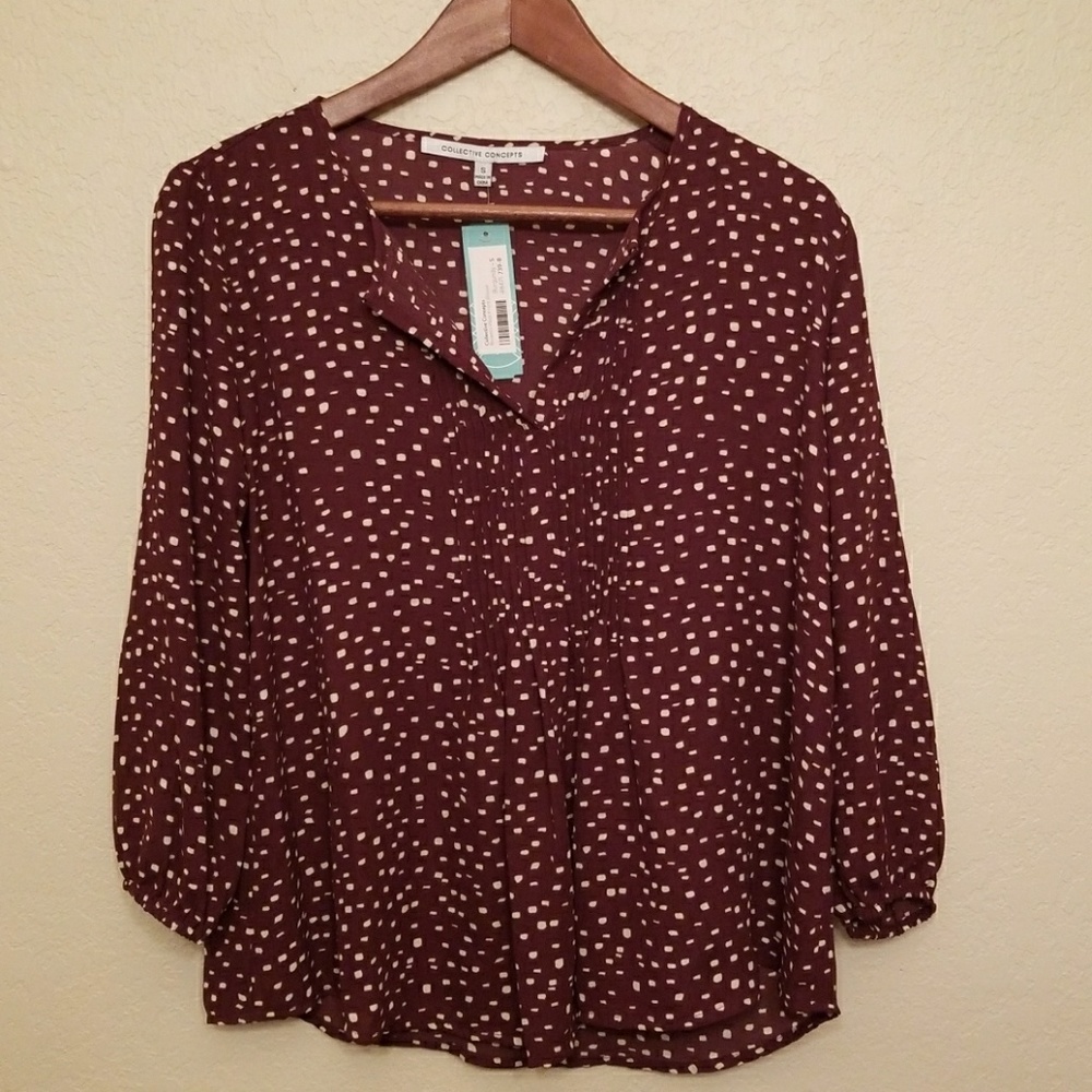 Beautiful front plead pullover blouse