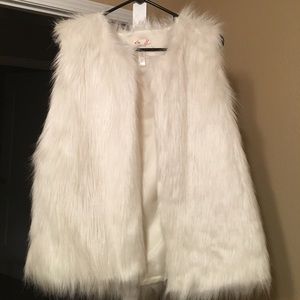 Faux fur vest