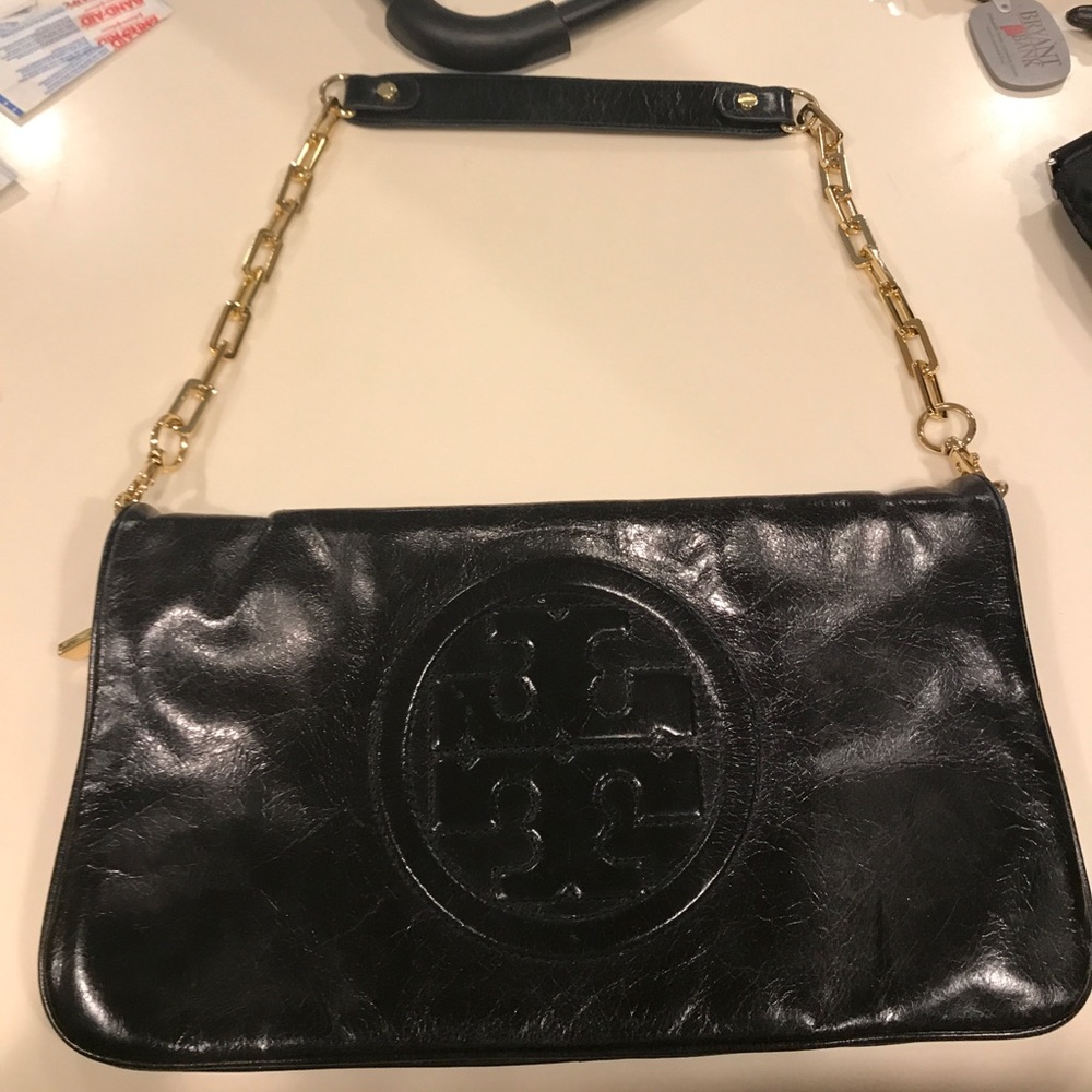 Tory Burch black leather purse