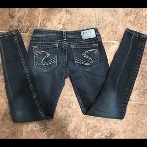 Silver Camden Skinny Jeans 28” W x 31” L Sexy 🔥