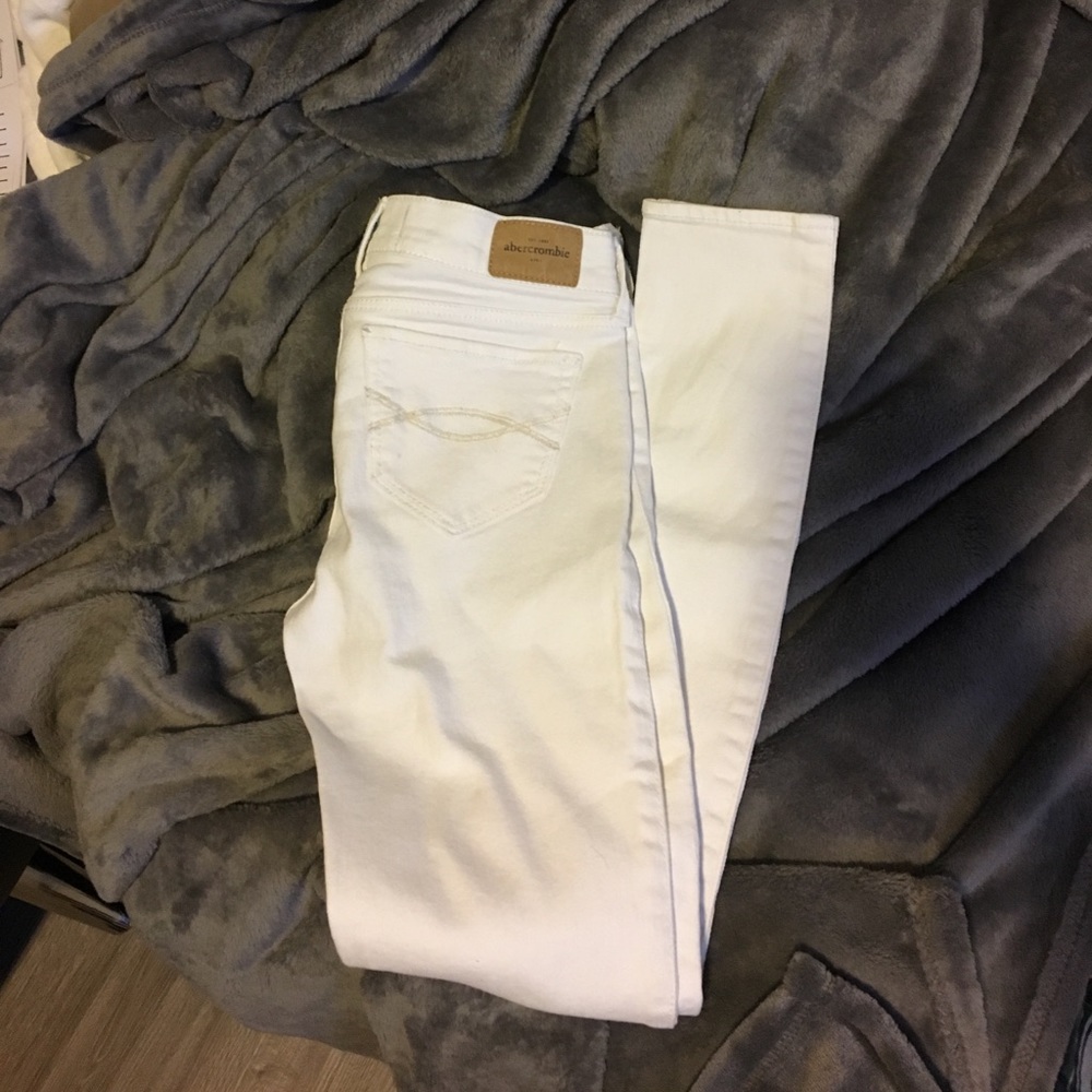 Abercrombie kids jeans white size 14 girls - Picture 1 of 4