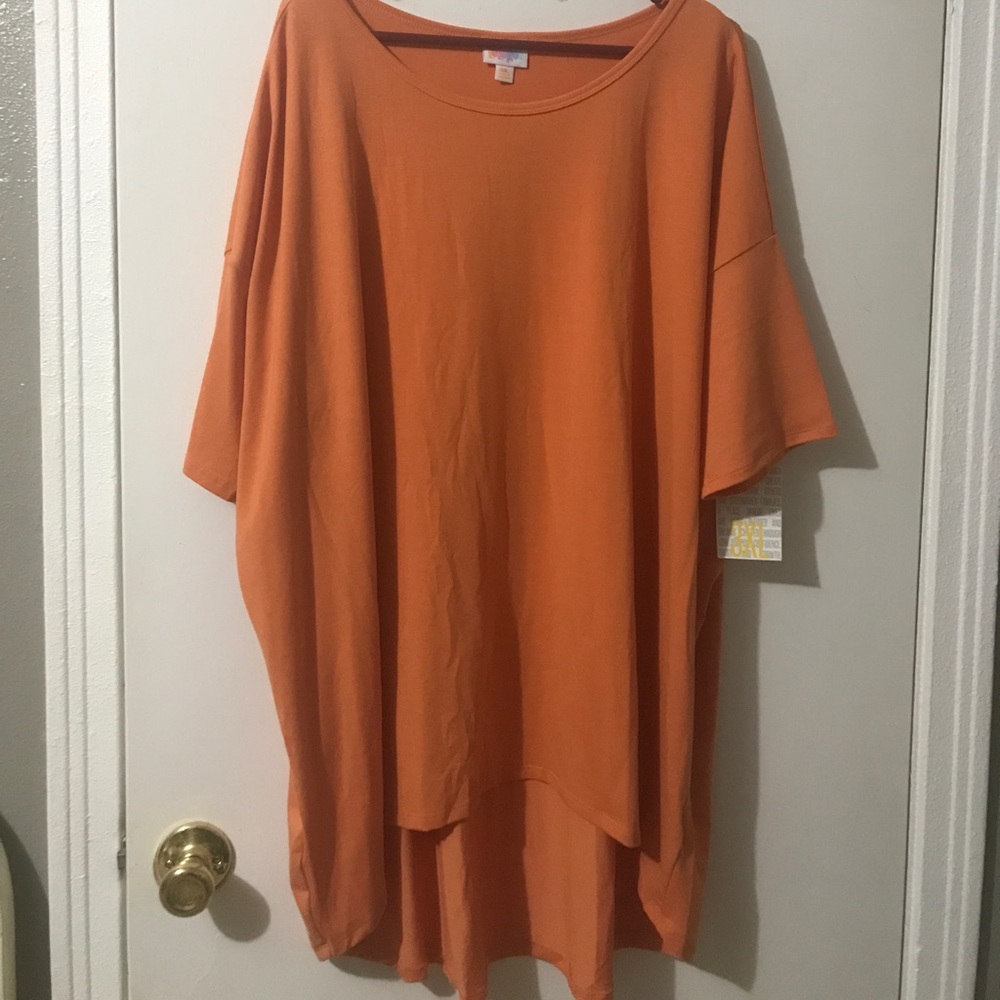 Lularoe Irma. BNWT Size 3XL Solid Orange.