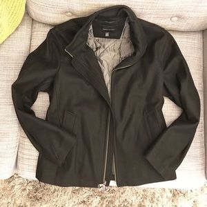 Banana Republic Black Short Wool Coat Size S