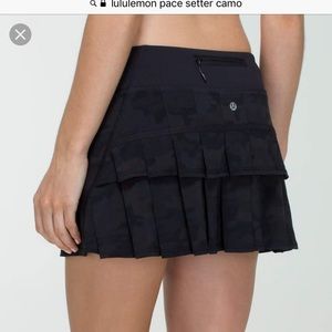 Lululemon pace setter skirt camo