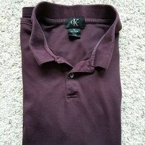 Dark purple Calvin Klein polo