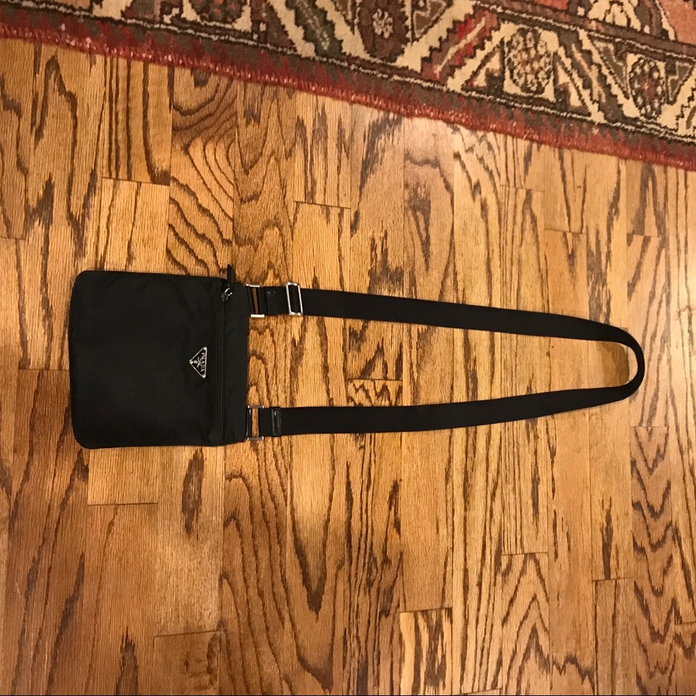 Prada Vela Flat Nylon Messenger Bag