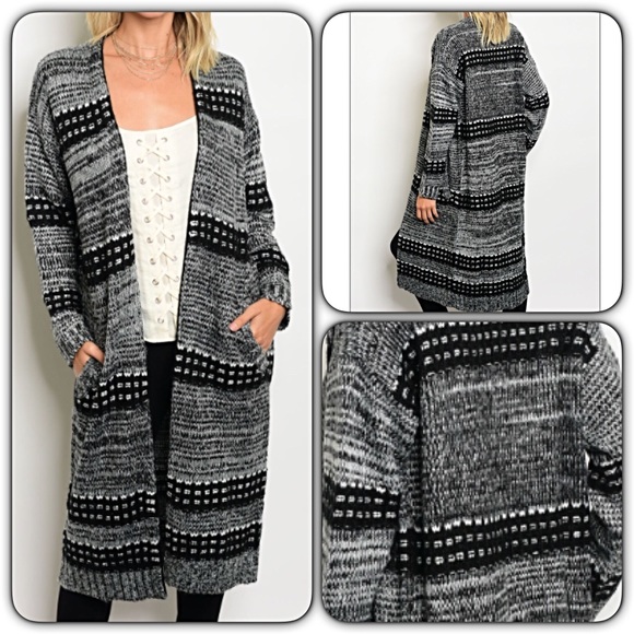 Soft Chic Warm Cozy Long Cardigan Sweater SML - Picture 4 of 7