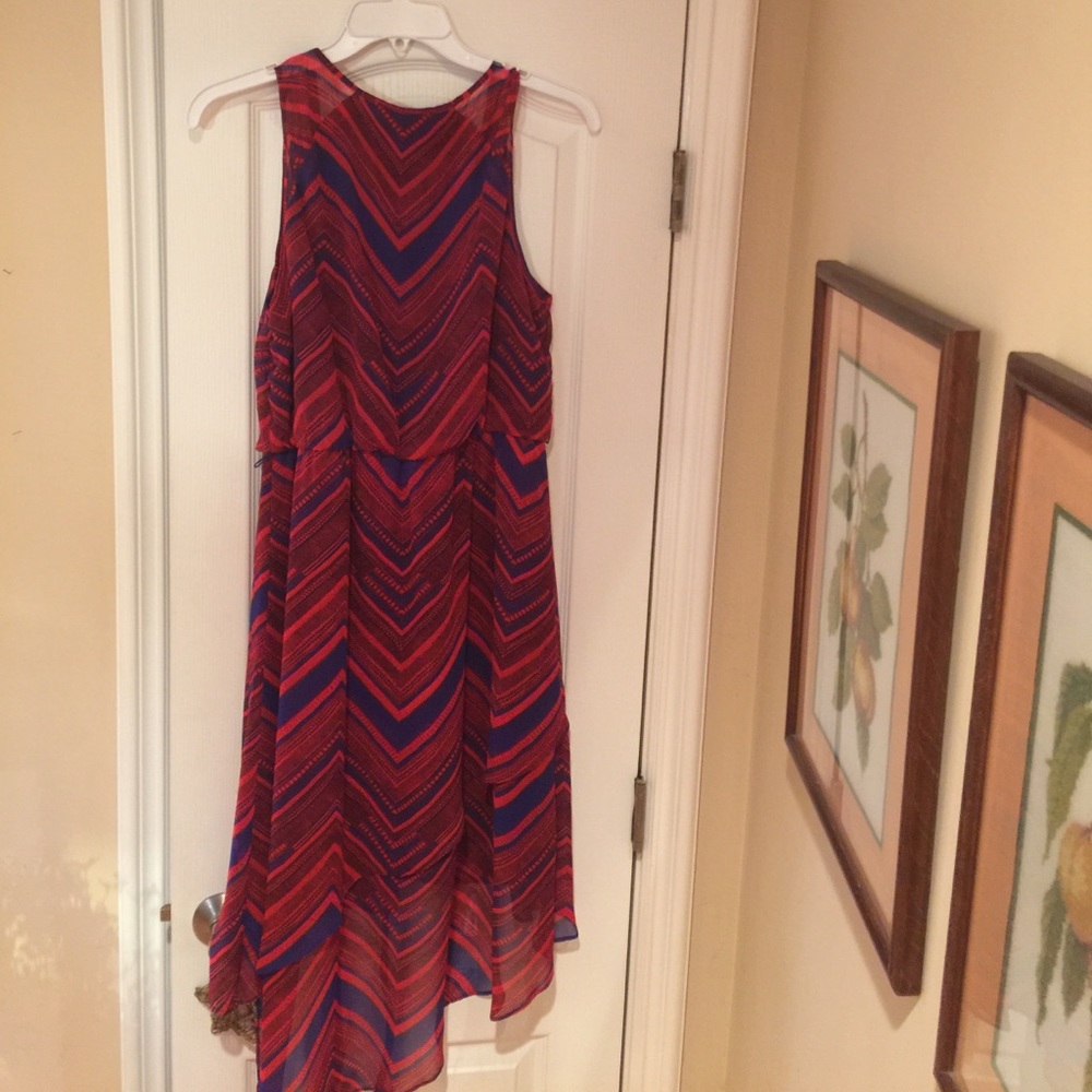 Red and blue dress / casual wear - Picture 4 of 4