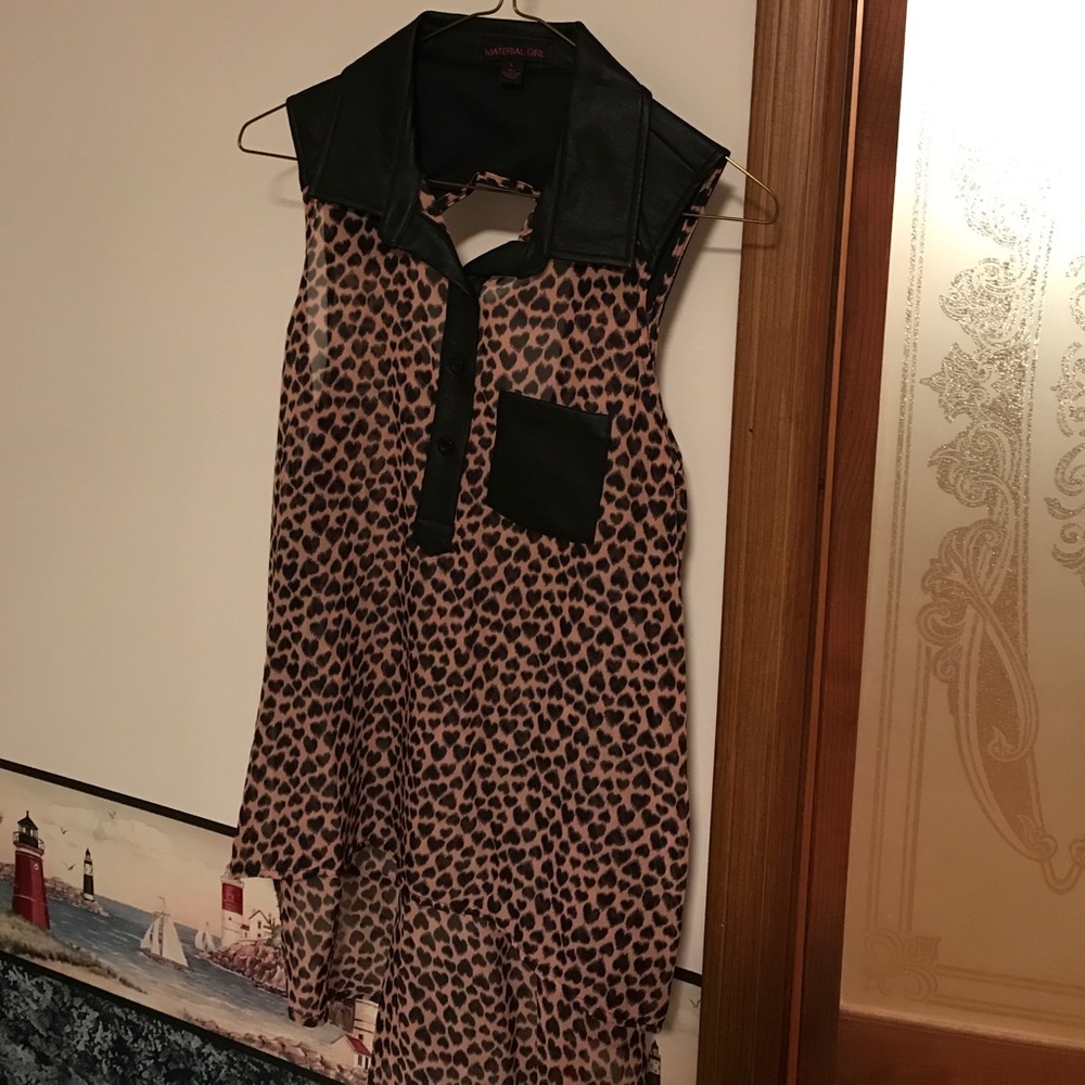 Heart print blouse