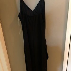 New black midi dress