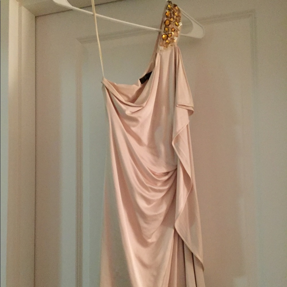 Cream colored cocktail dress