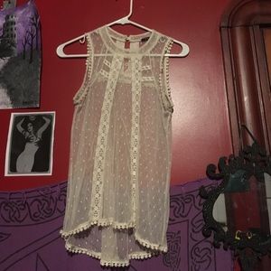 Sheer lace top Sheer lace top