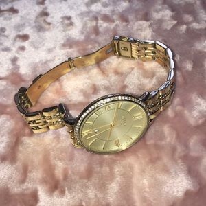 Jacqueline Gold Fossil Watch