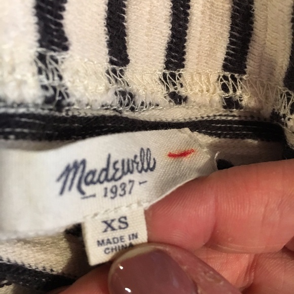 Madewell long sleeve oversized stripe top - Picture 2 of 6