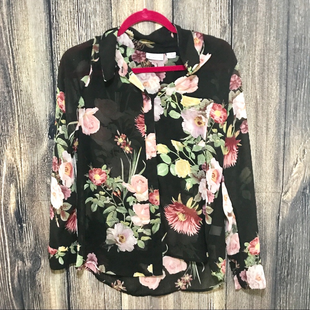Liz clariborne floral shirt