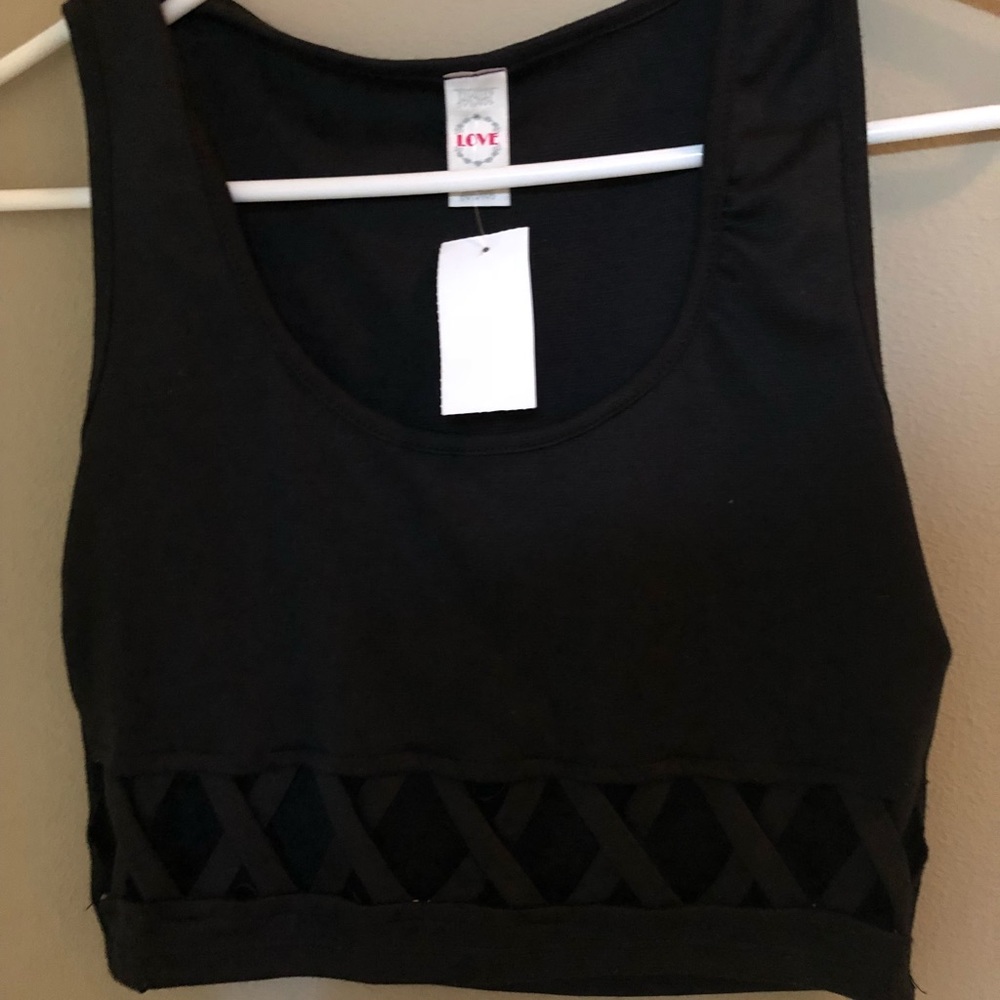 Black tank top