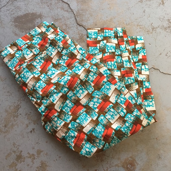 Stella Jean Geometric print slack capris 48 - Picture 3 of 6