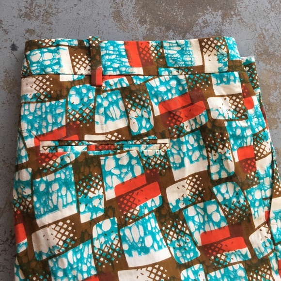 Stella Jean Geometric print slack capris 48 - Picture 4 of 6