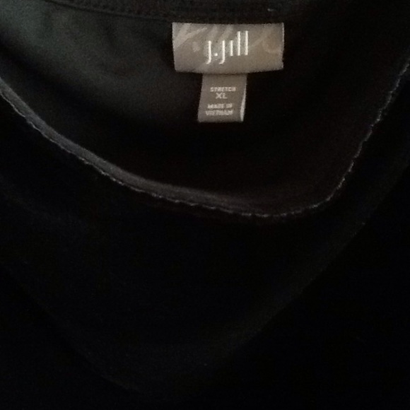 BEAUTIFUL & ELEGANT J JILL BLACK VELVET SKIRT - Picture 2 of 2