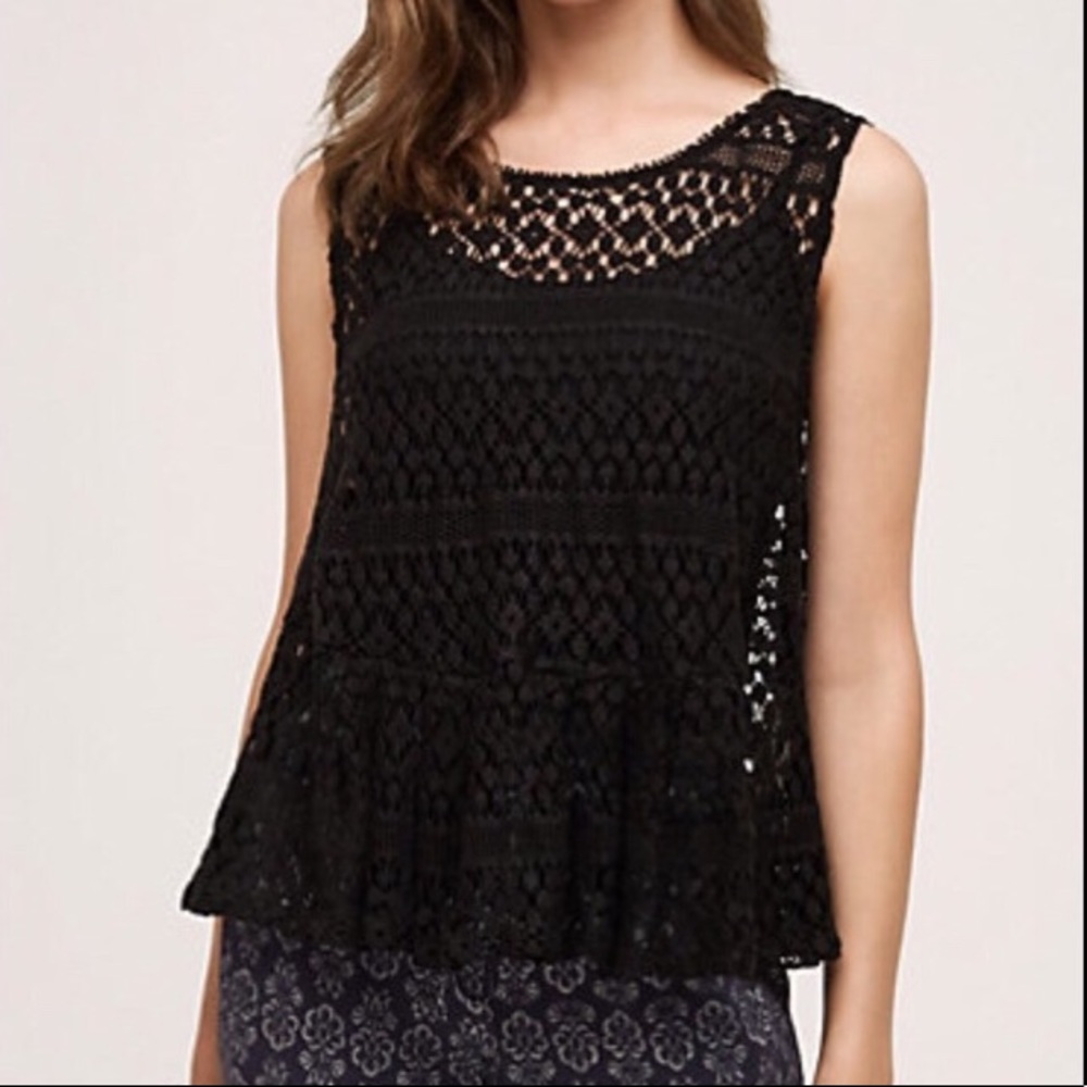 SALE Anthropologie TINY s Crochet Tie Top/Vest NWT