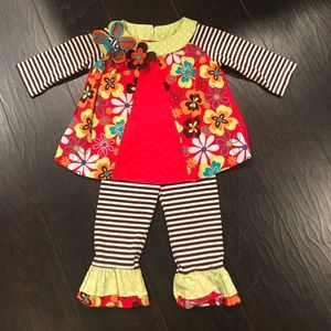 3-6 month Counting Daisies outfit