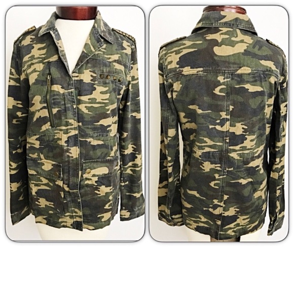 Gorgeous Camo Utility Military Jean Jacket SML - Picture 5 of 7