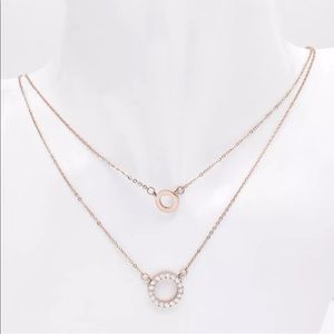 18k Rose Gold Plated Stainless Steel Necklace