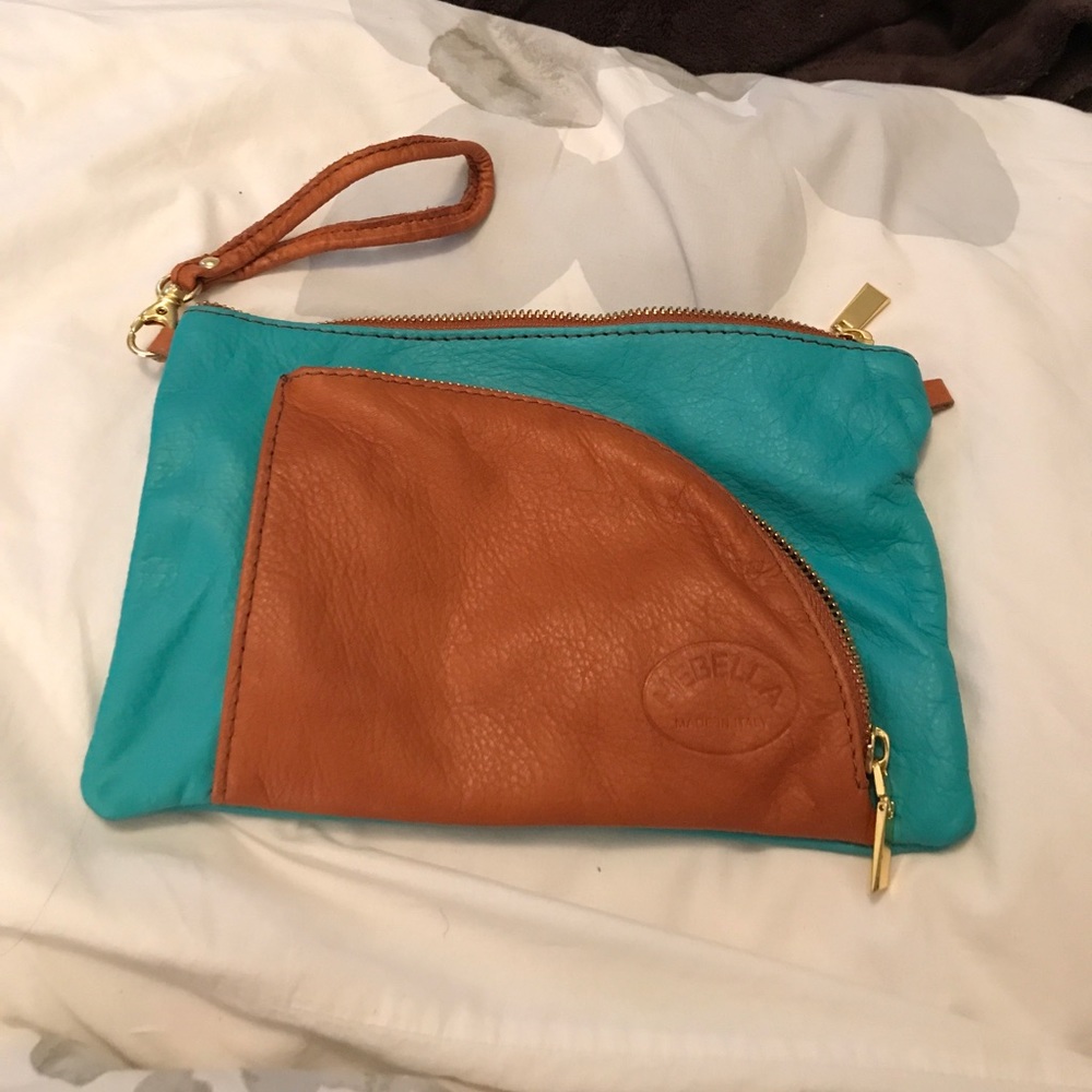 Italian leather wristlet!