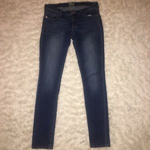 Dark denim jeans