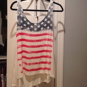 Razorback American flag tank