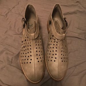 Grey booties NEW IN BOX