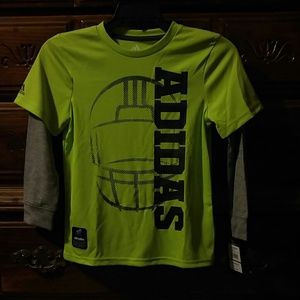 Adidas boy's climalite shirt NWT