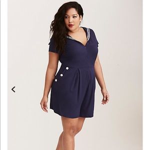 Torrid Nautical Romper Torrid Nautical Romper