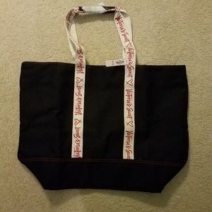Victoria's Secret Black Cavas Tote